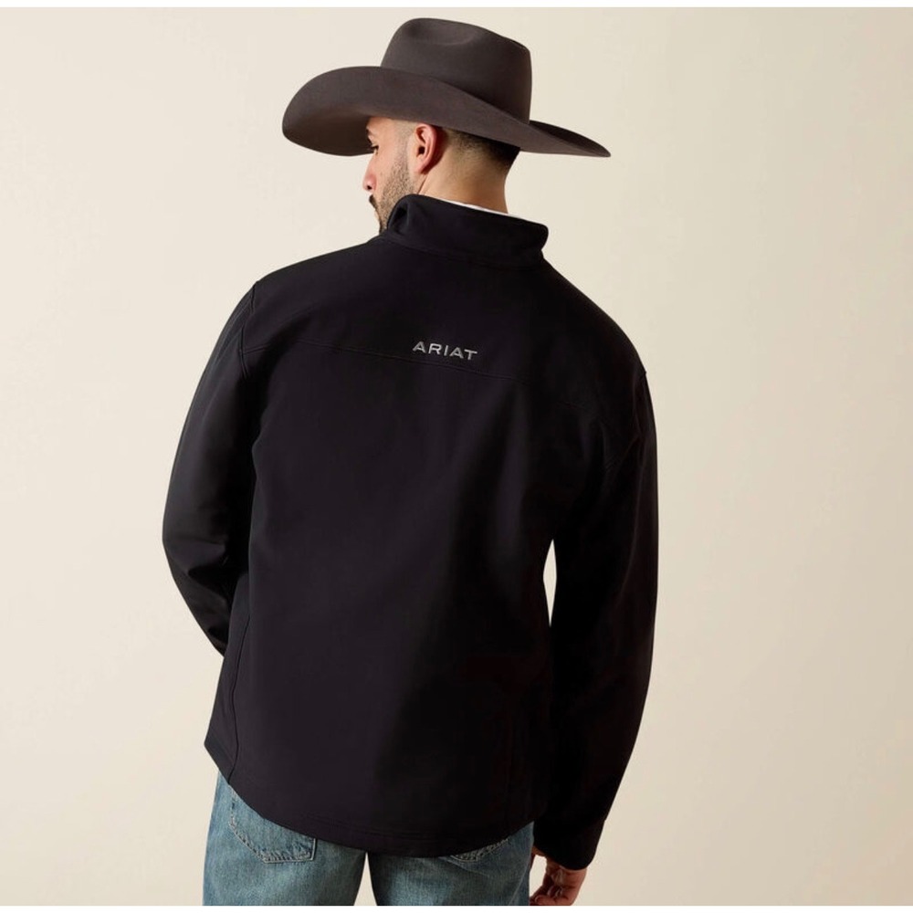 Ariat Vernon 2.0 Softshell Jacket Mens 3XL Black Wind Water Resistant 10023329 - Picture 3 of 15